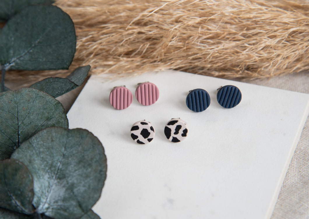 Pack of 3 stud earrings - Rebekraft